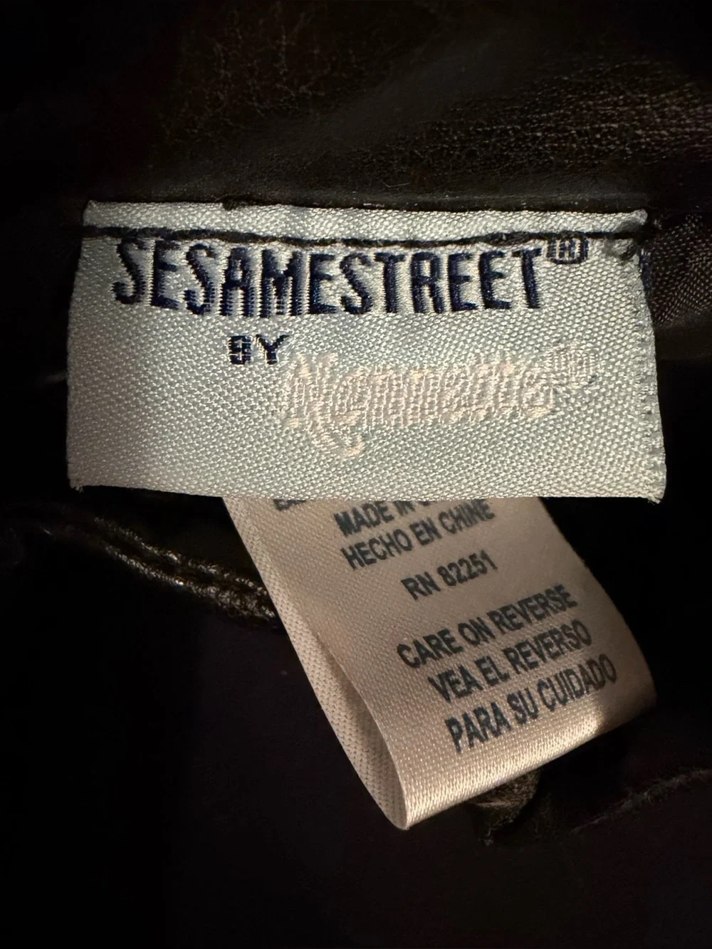 RARE Y2K Vintage Sesame Street by Nannette Elmo Moto Jacket Size 18 months